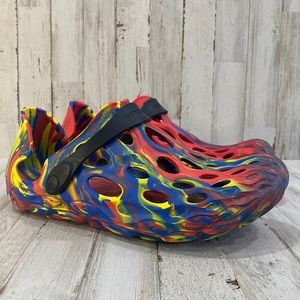 Merrell Hydro Clog Rainbow Red Blue Multicolor Mens size 11